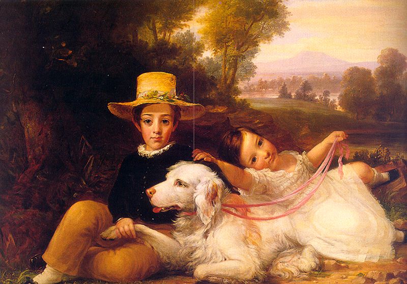 Portrait of Two Young Children